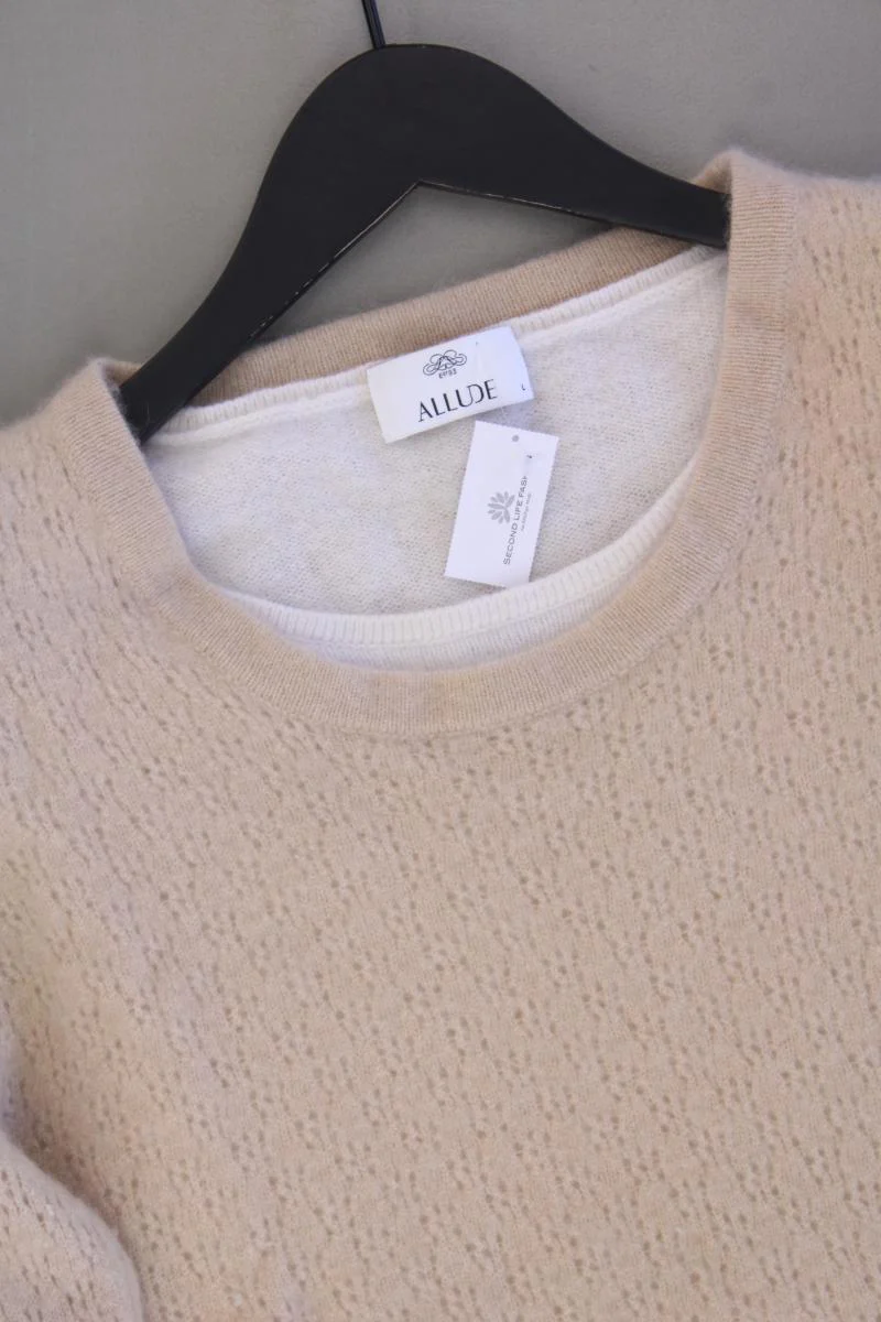 Allude Cashmerepullover Gr. L creme aus Kaschmir - Image 2