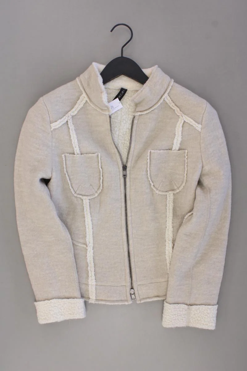 Marc Cain Regular Jacke Gr. 36 creme aus Mohair
