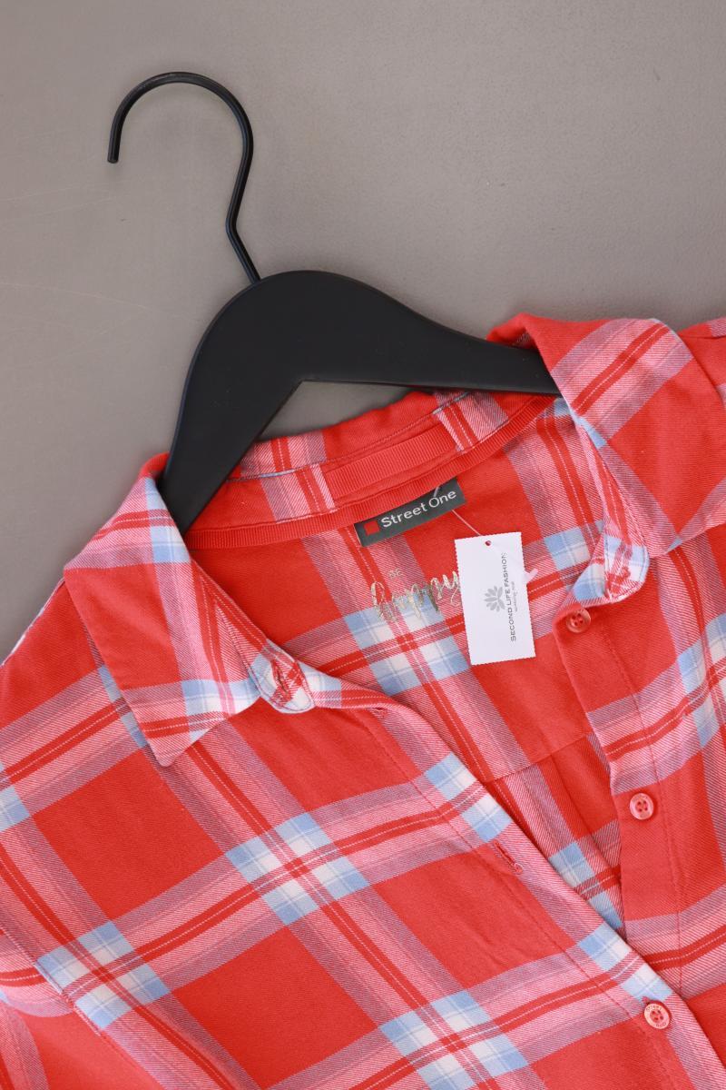 Street One Karobluse Gr. 40 kariert Langarm rot - Image 3
