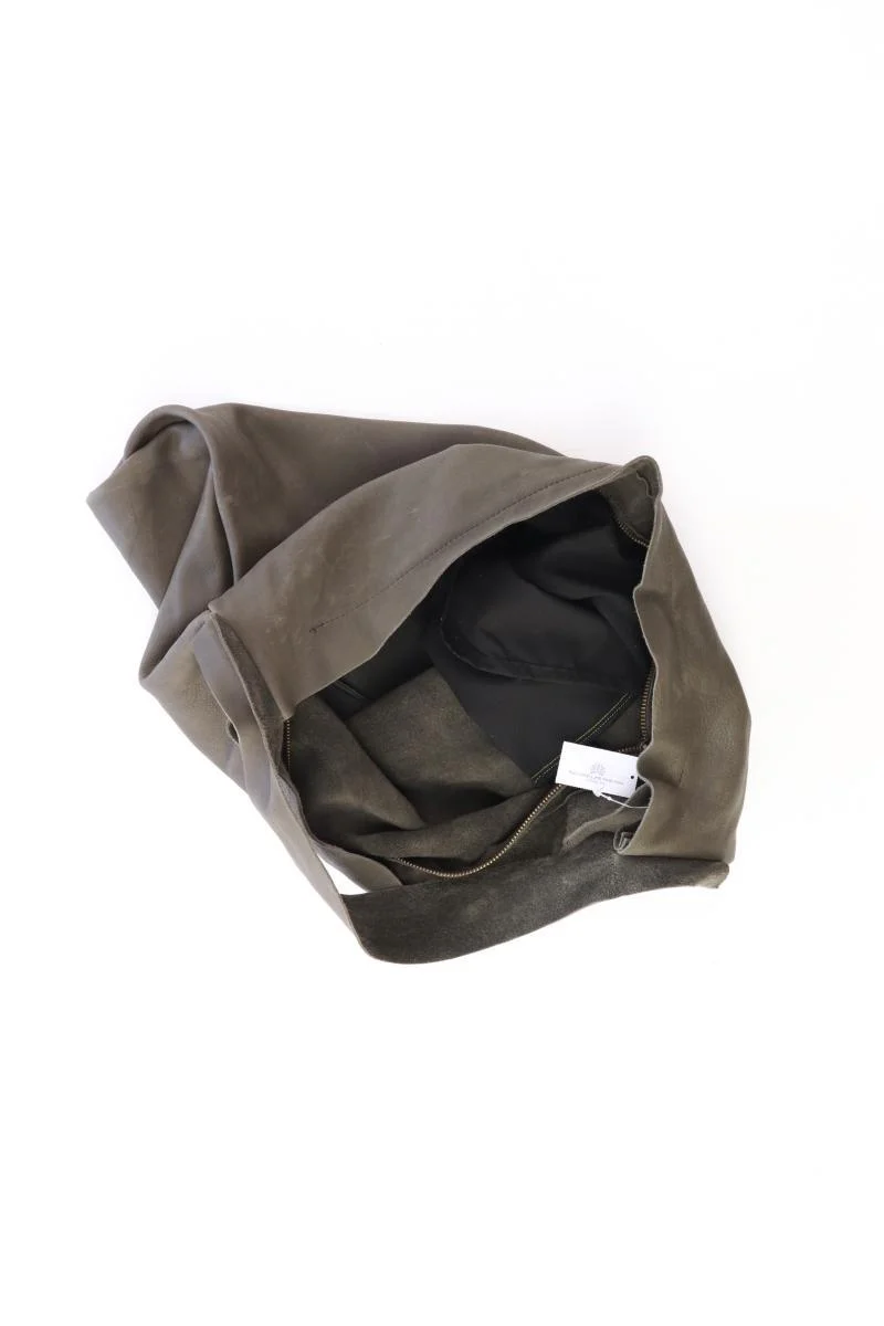skandal Henkeltasche neuwertig olivgrün aus Leder - Image 3