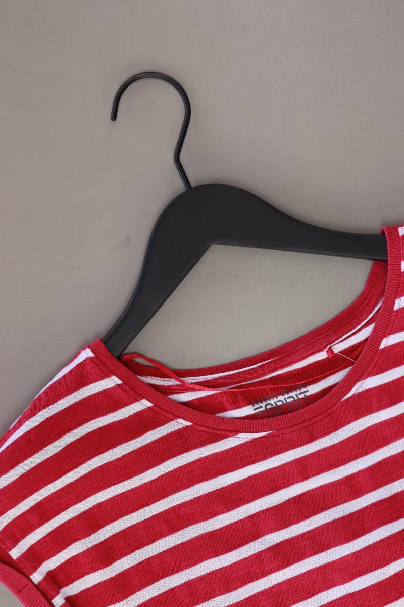 Esprit Ringelshirt Gr. XS gestreift Kurzarm pink aus Baumwolle - Image 3