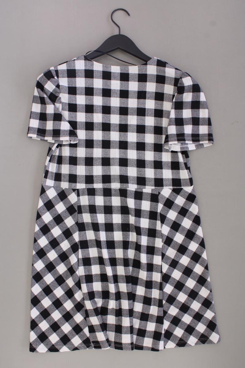 Pull&Bear Kurzarmkleid Gr. M kariert schwarz aus Polyester - Image 3