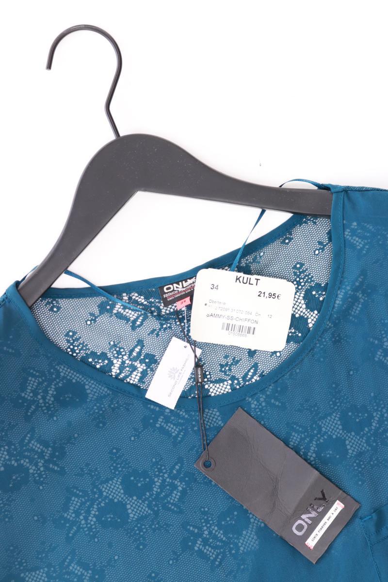 Only Chiffonbluse Gr. 34 neu mit Etikett Neupreis: 21,95€! Kurzarm türkis - Image 3