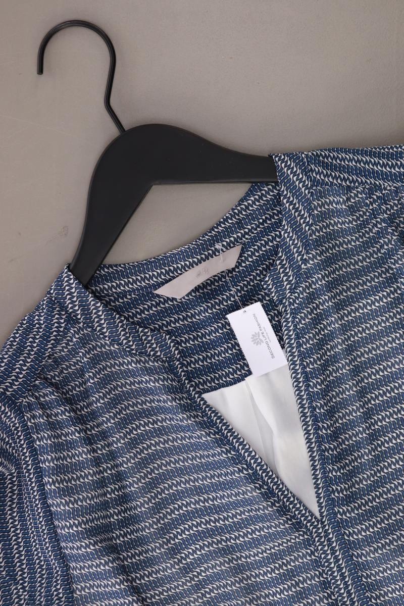 H&M Kleid Gr. 42 Kurzarm blau aus Polyester - Image 3