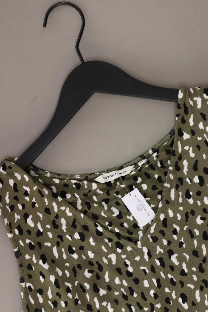 Tom Tailor Stretchkleid Gr. 40 mit Tierdruck Ärmellos olivgrün aus Viskose - Image 3