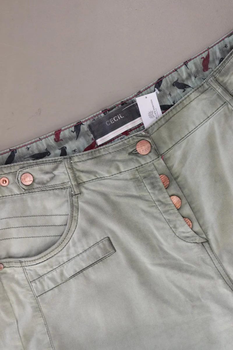 Cecil 7/8 Hose Gr. W30 grün aus Baumwolle - Image 3