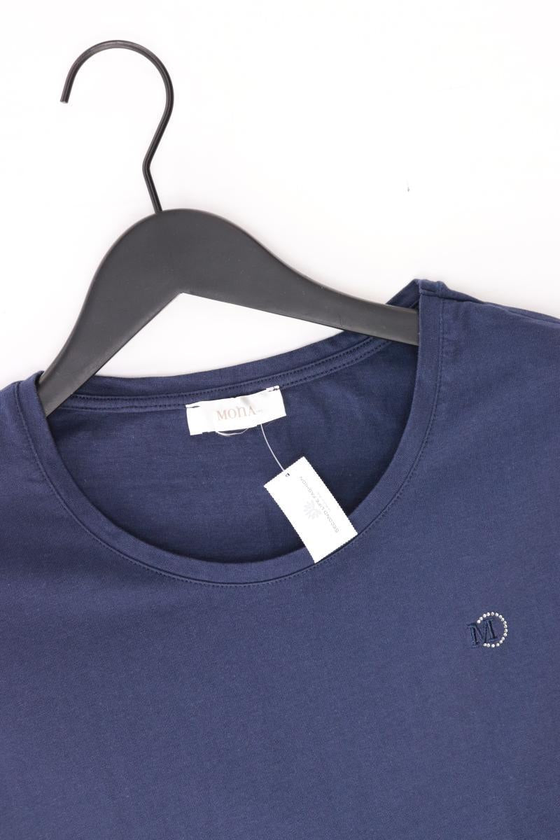 Mona T-Shirt Gr. M Kurzarm blau aus Baumwolle - Image 3