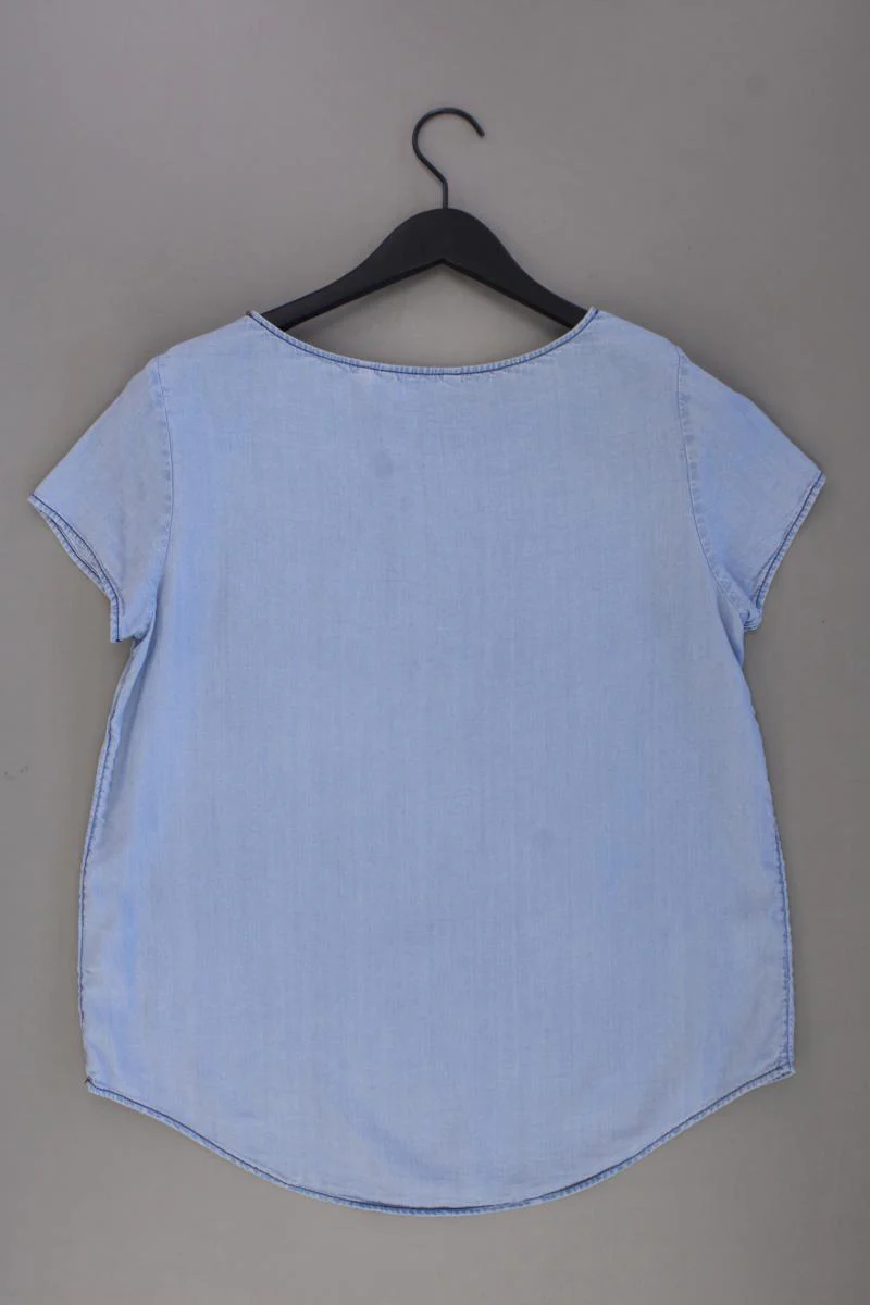 Tom Tailor Kurzarmbluse Gr. 38 neuwertig blau aus Lyocell - Image 3