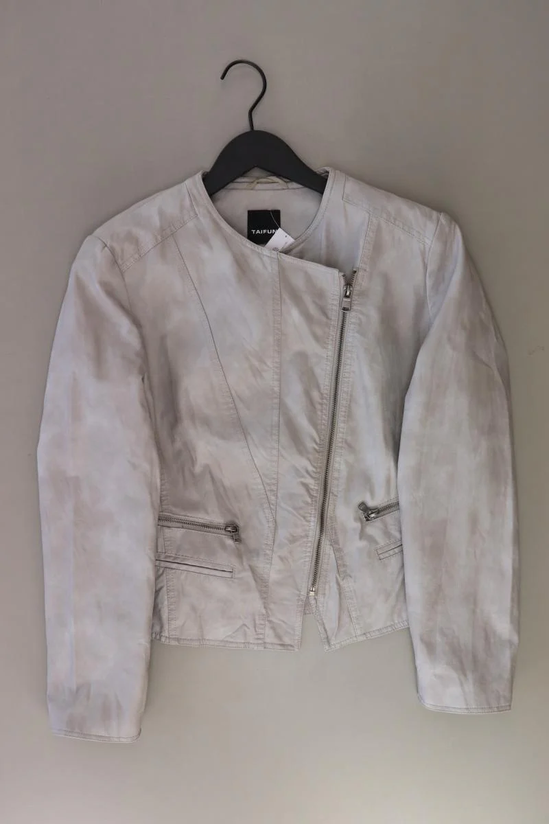 Taifun Kunstlederjacke Gr. 40 grau