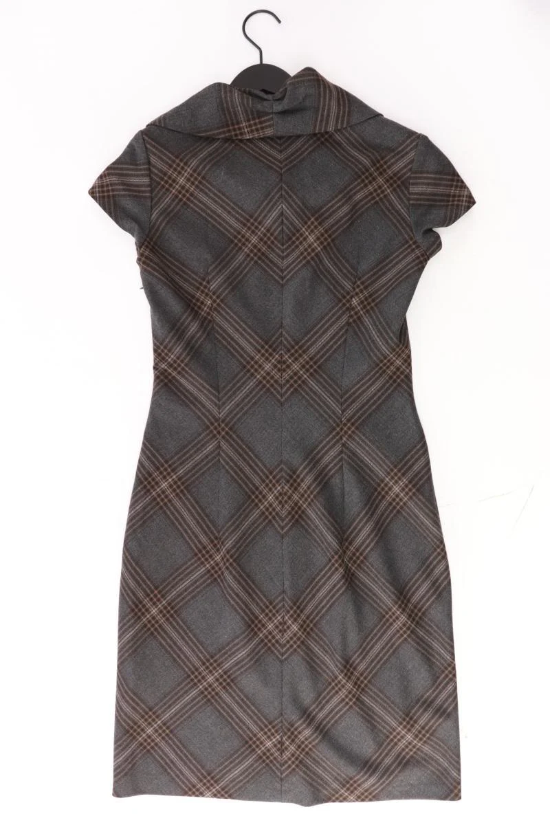 s.Oliver Selection Bleistiftkleid Gr. 36 kariert Kurzarm grau aus Polyester - Image 2