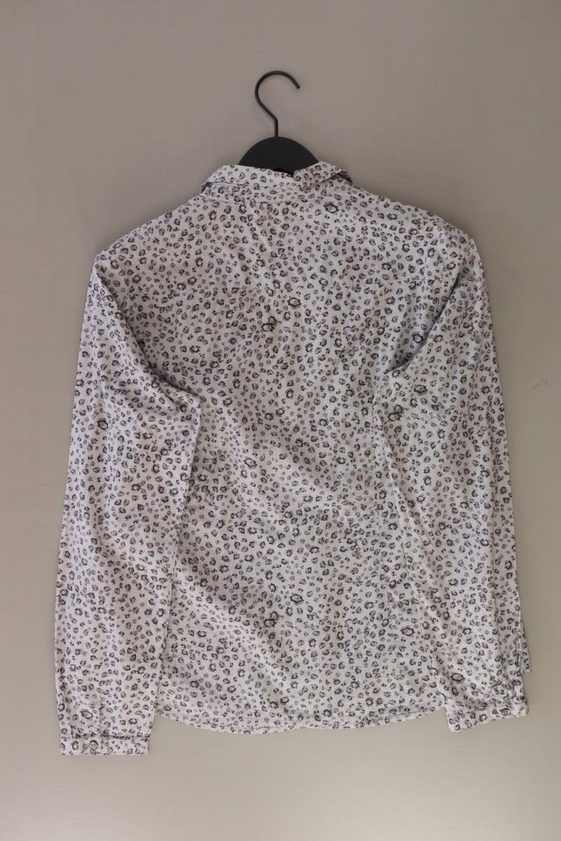Esprit Rüschenbluse Gr. 42 Langarm grau aus Baumwolle - Image 2