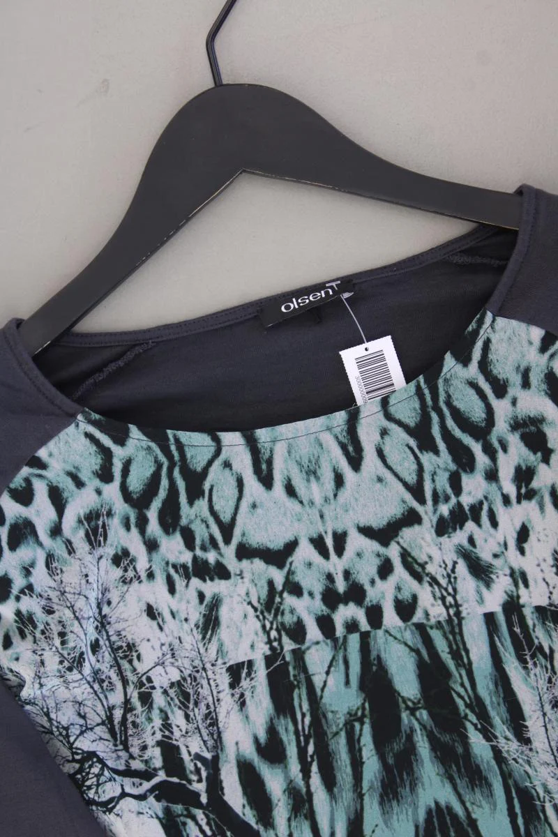olsen Printshirt Gr. 42 Langarm grau aus Viskose - Image 2