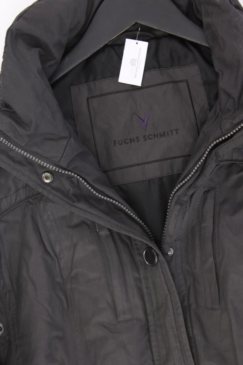 Fuchs Schmitt Regular Jacke Gr. 40 mit Gürtel grau aus Baumwolle - Image 2
