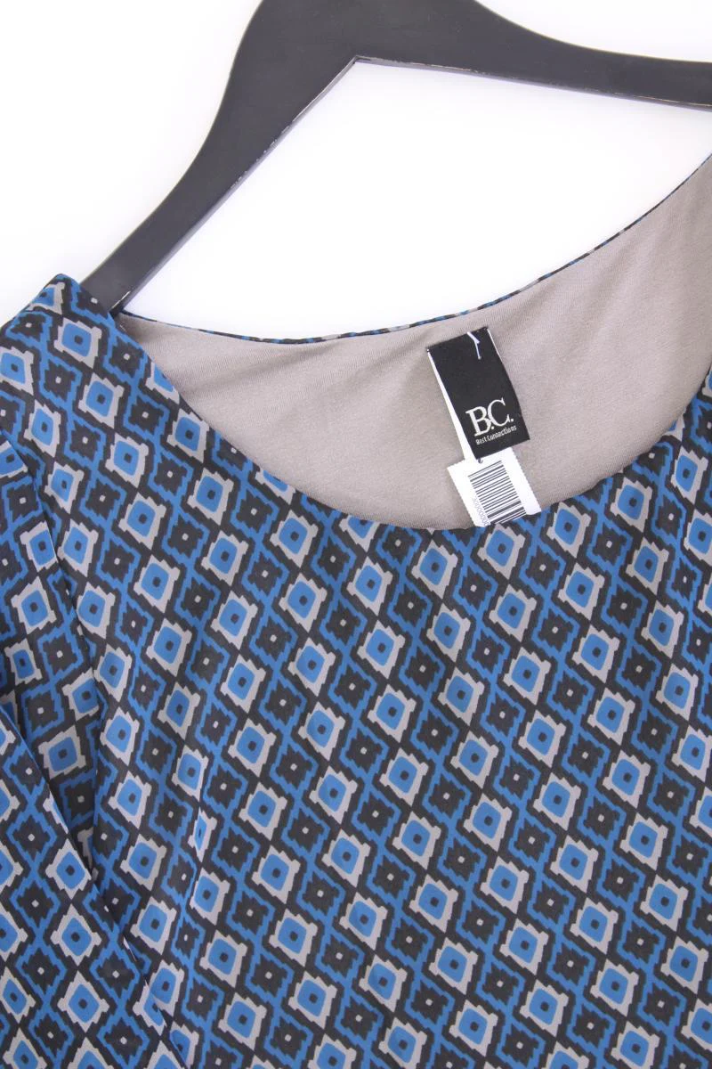 Best Connections Chiffonbluse Gr. 40 geometrisches Muster neuwertig Langarm blau - Image 2