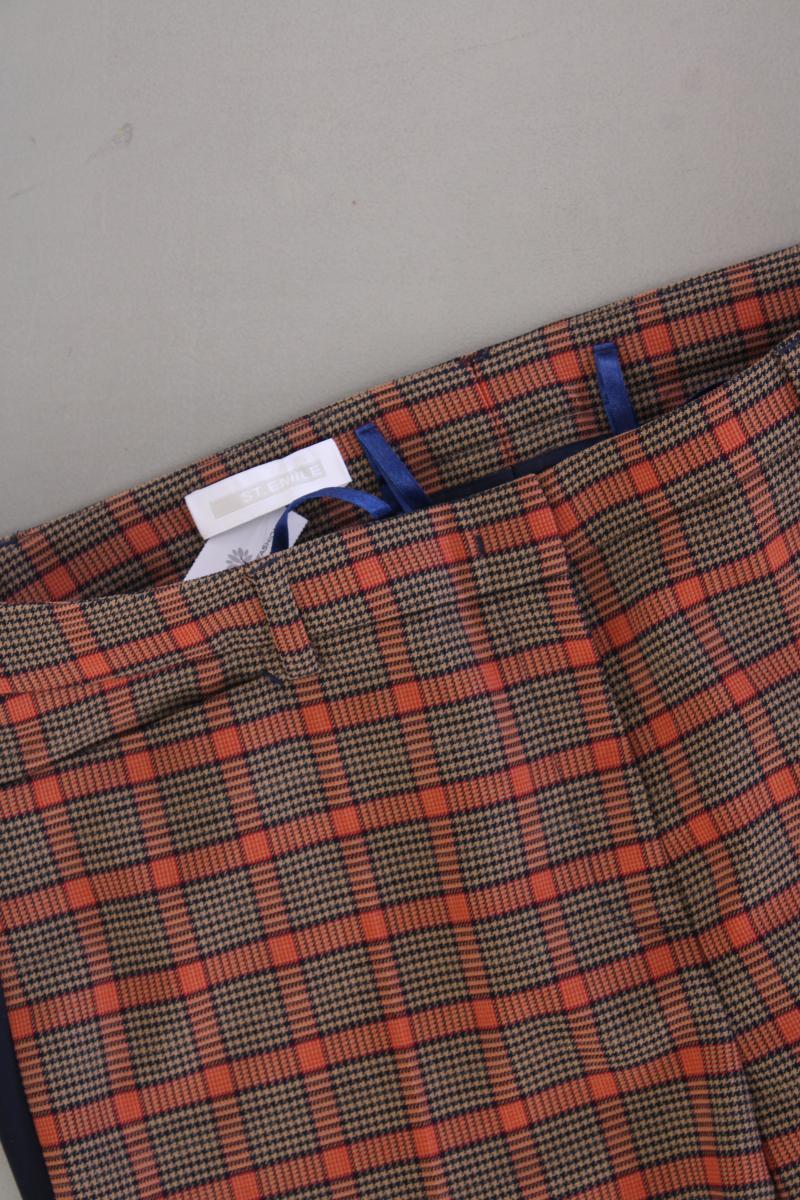 St. Emile Stoffhose Gr. 42 kariert neuwertig orange aus Polyester - Image 2