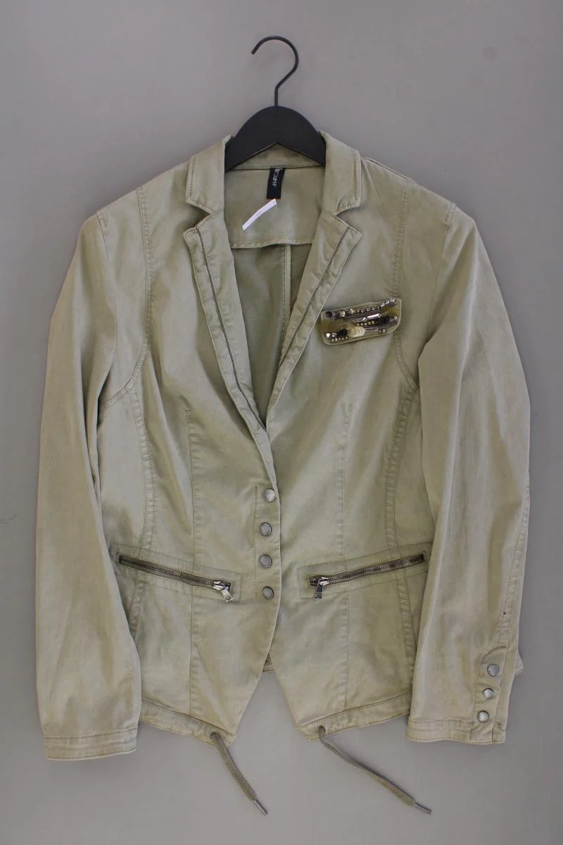 Marc Cain Classic Jacke Gr. 42 neuwertig olivgrün