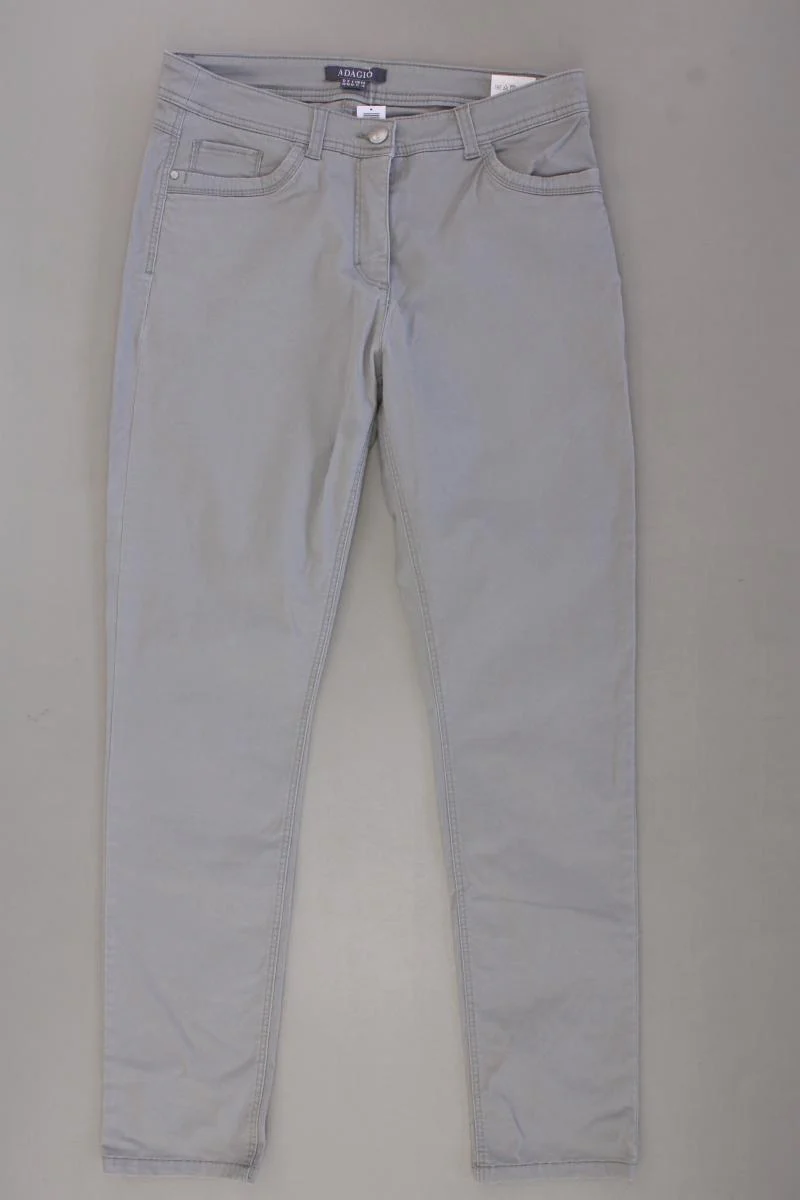 Adagio Five-Pocket-Hose Gr. 38 Modell Johanna grau aus Baumwolle