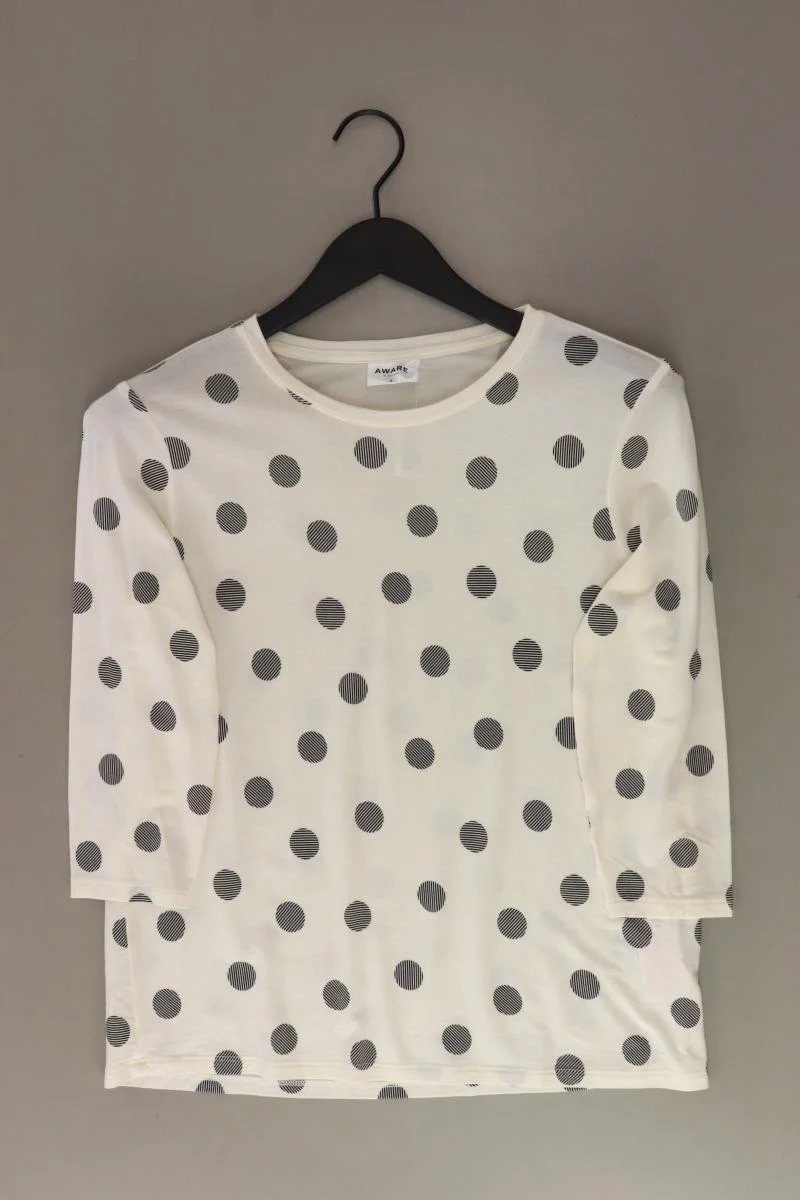 Vero Moda Regular Shirt Gr. S gepunktet 3/4 Ärmel creme aus Lyocell