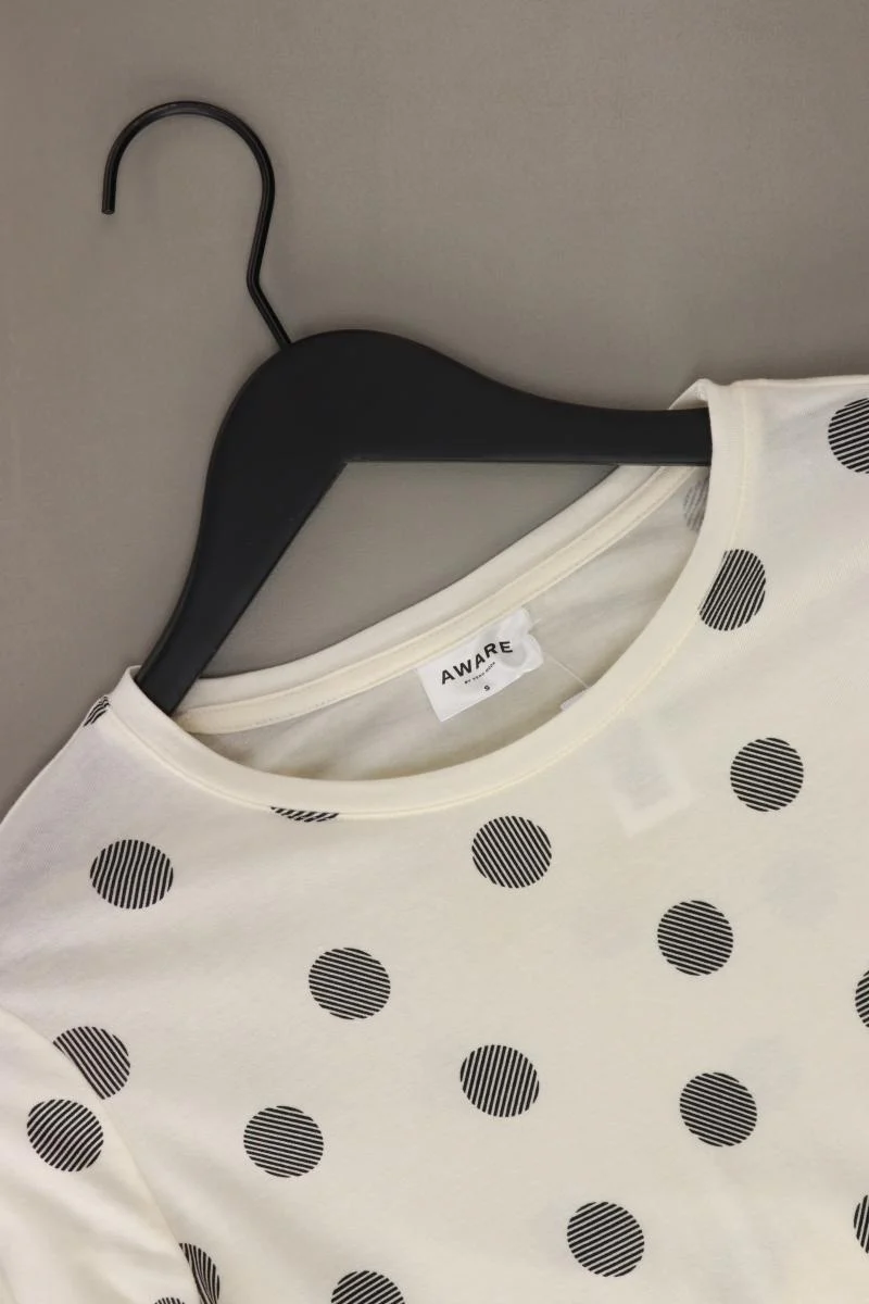 Vero Moda Regular Shirt Gr. S gepunktet 3/4 Ärmel creme aus Lyocell - Image 3