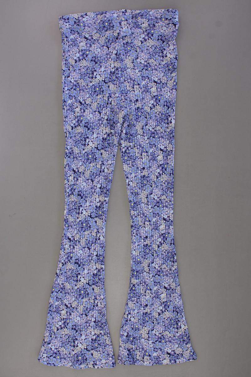 EDITED Stretchhose Gr. 38 mit Blumenmuster blau aus Viskose - Image 3