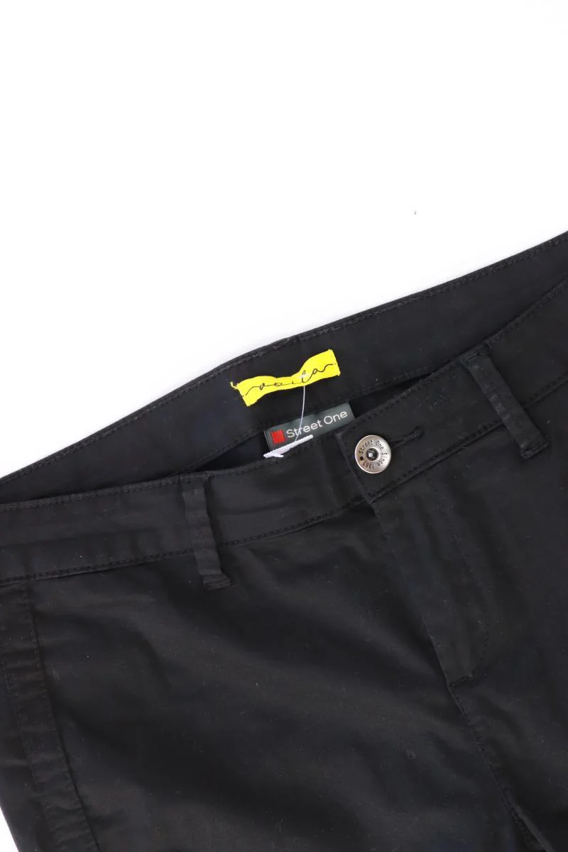 Street One Stoffhose Gr. 38 schwarz aus Baumwolle - Image 3