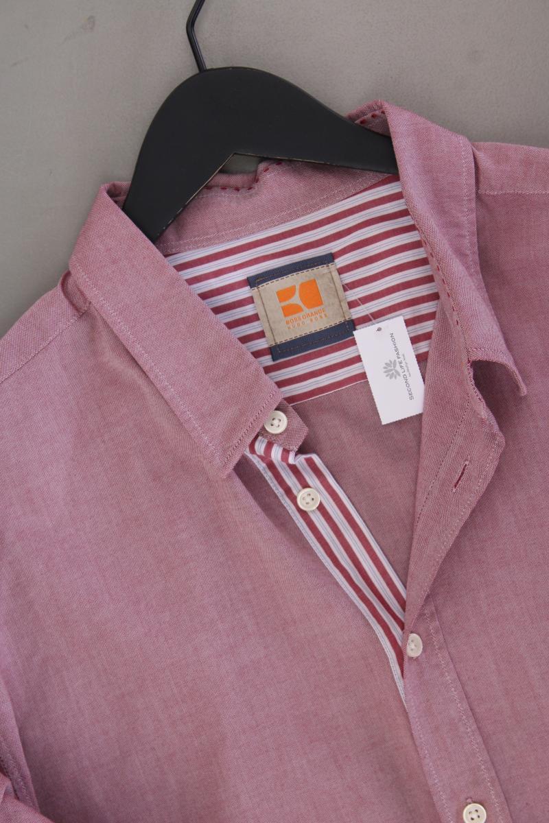 BOSS Orange Langarmhemd für Herren Gr. XXL rot aus Baumwolle - Image 2
