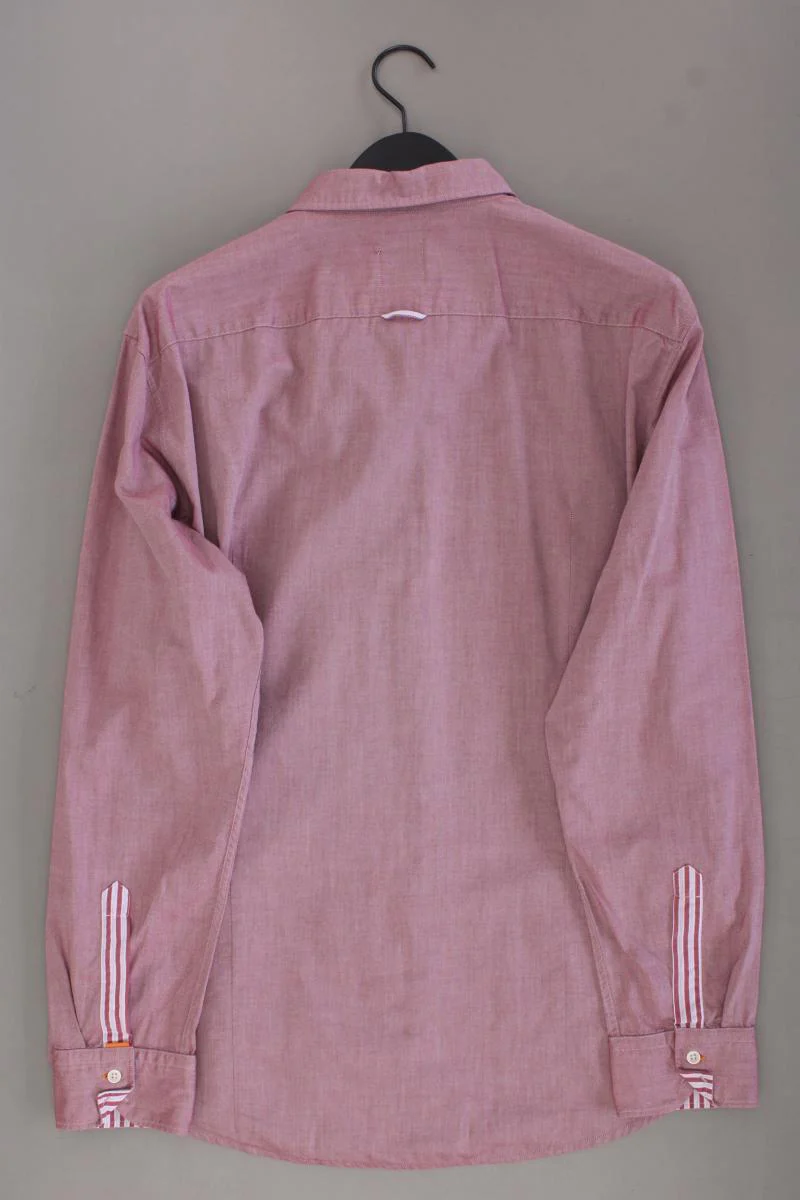 BOSS Orange Langarmhemd für Herren Gr. XXL rot aus Baumwolle - Image 3