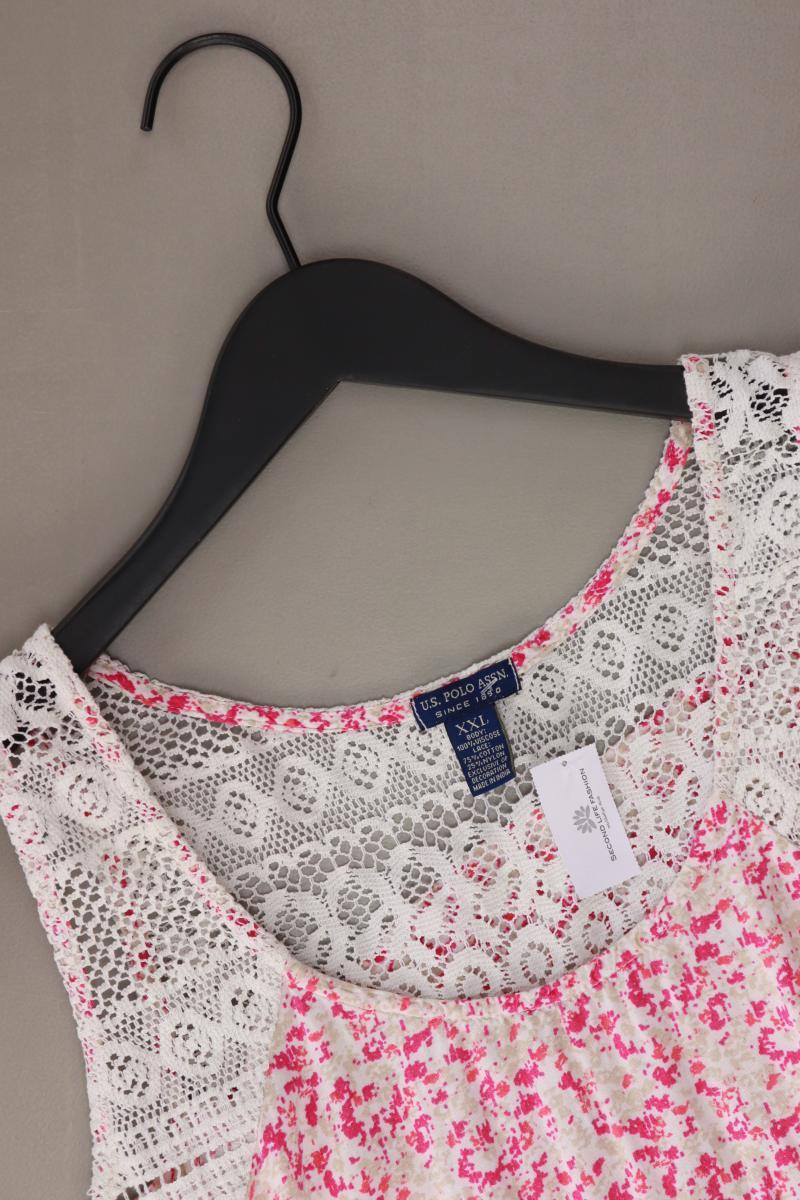 U.S. Polo Assn Ärmellose Bluse Gr. XXL pink aus Viskose - Image 3