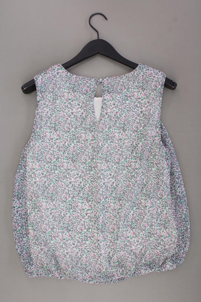 More&More Chiffonbluse Gr. 42 mit Blumenmuster neuwertig Ärmellos mehrfarbig - Image 3