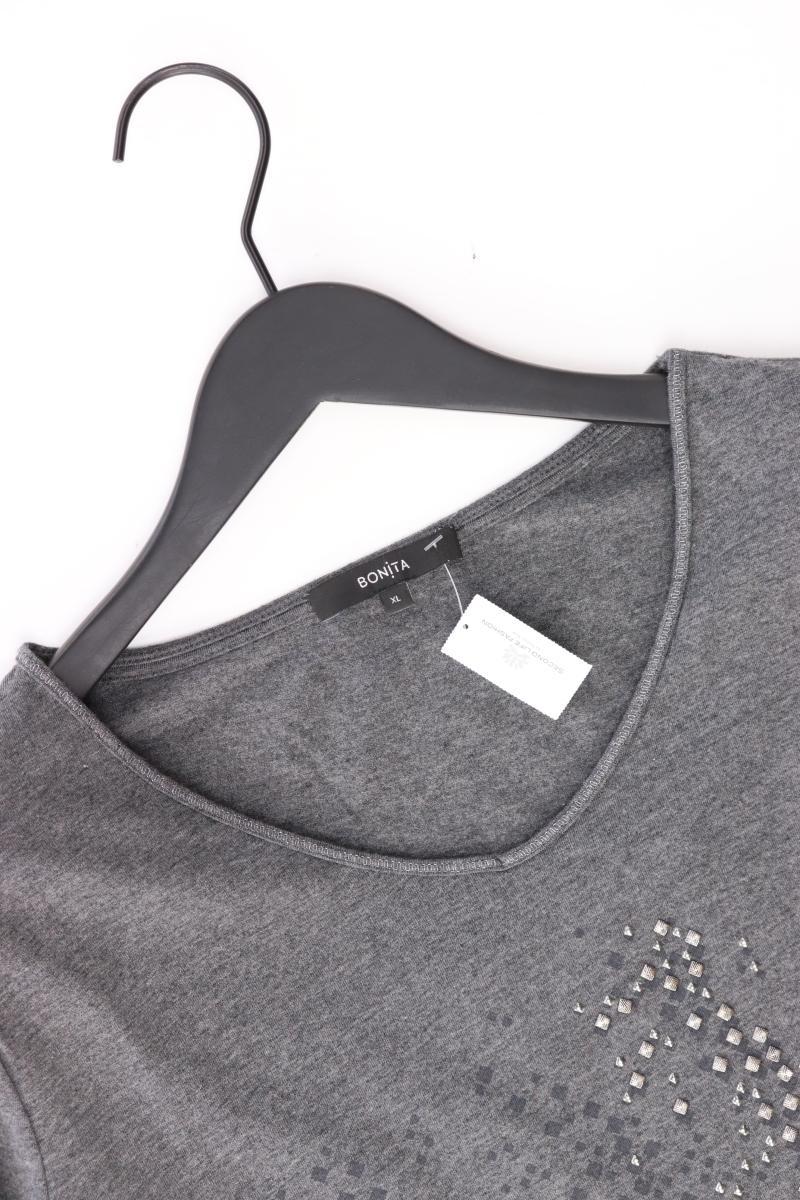 Bonita Longsleeve-Shirt Gr. XL Langarm mit Nieten grau - Image 3