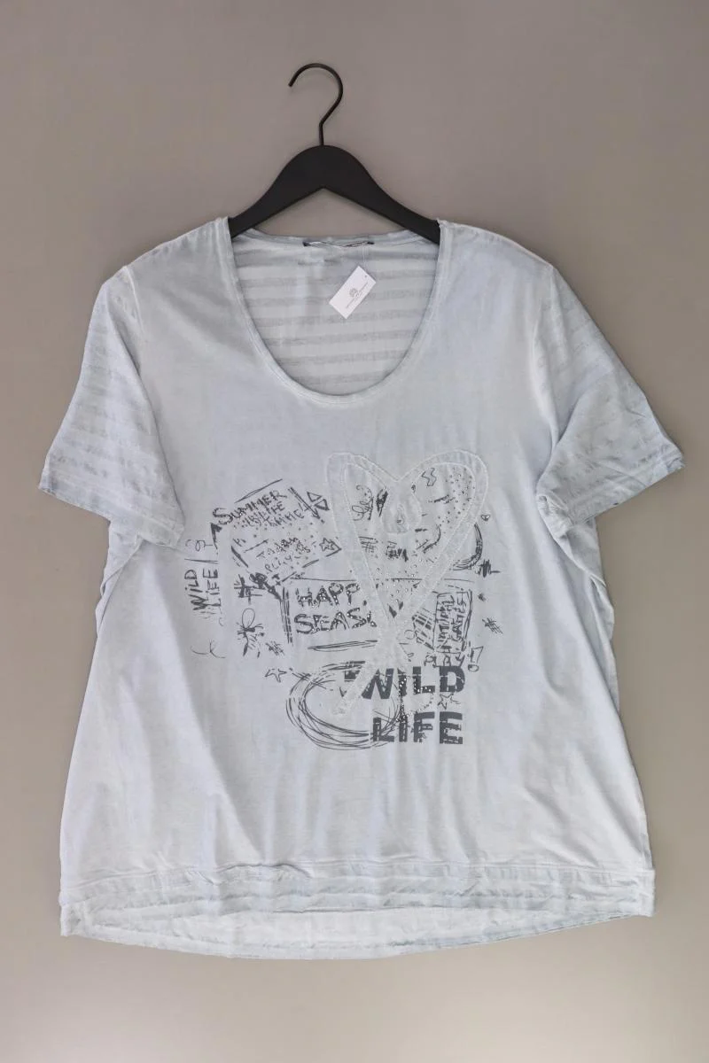 Cosima T-Shirt Gr. 48 Kurzarm blau aus Viskose