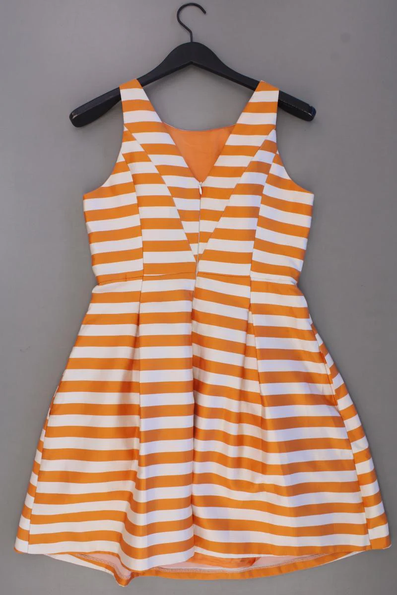 ADOLFO DOMINGUEZ Trägerkleid Gr. 40 gestreift orange aus Polyester - Image 6