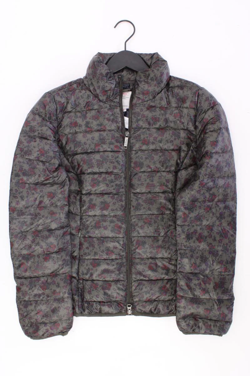 s.Oliver Daunenjacke Gr. 38 mit Blumenmuster neuwertig olivgrün aus Polyester