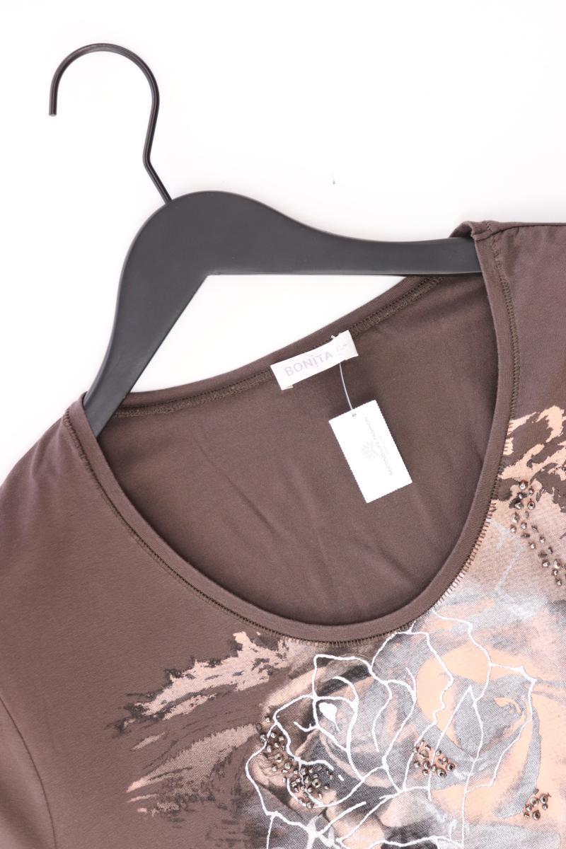 Bonita Printshirt Gr. XL Kurzarm braun aus Viskose - Image 3