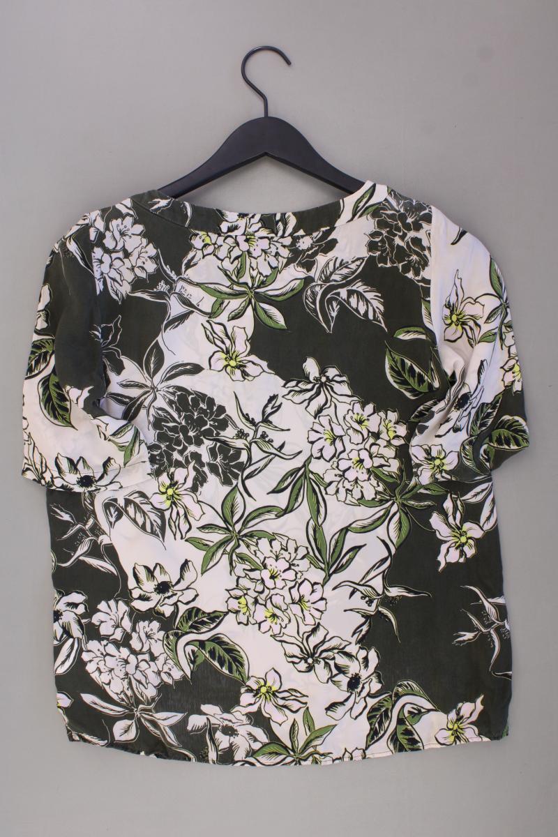 Marc O'Polo Kurzarmbluse Gr. 36 mit Blumenmuster olivgrün aus Cupro - Image 3