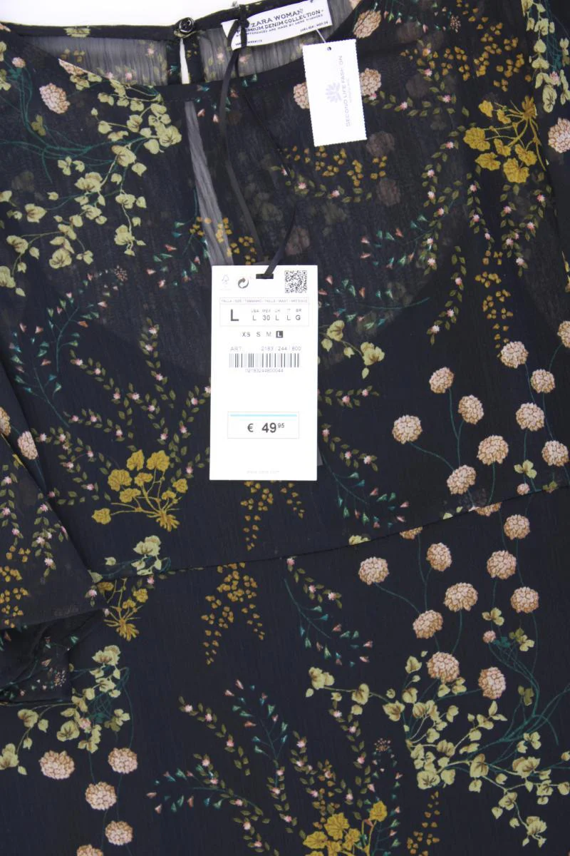 Zara Chiffonkleid Gr. M mit Blumenmuster neu mit Etikett Neupreis: 49,95€! - Image 2