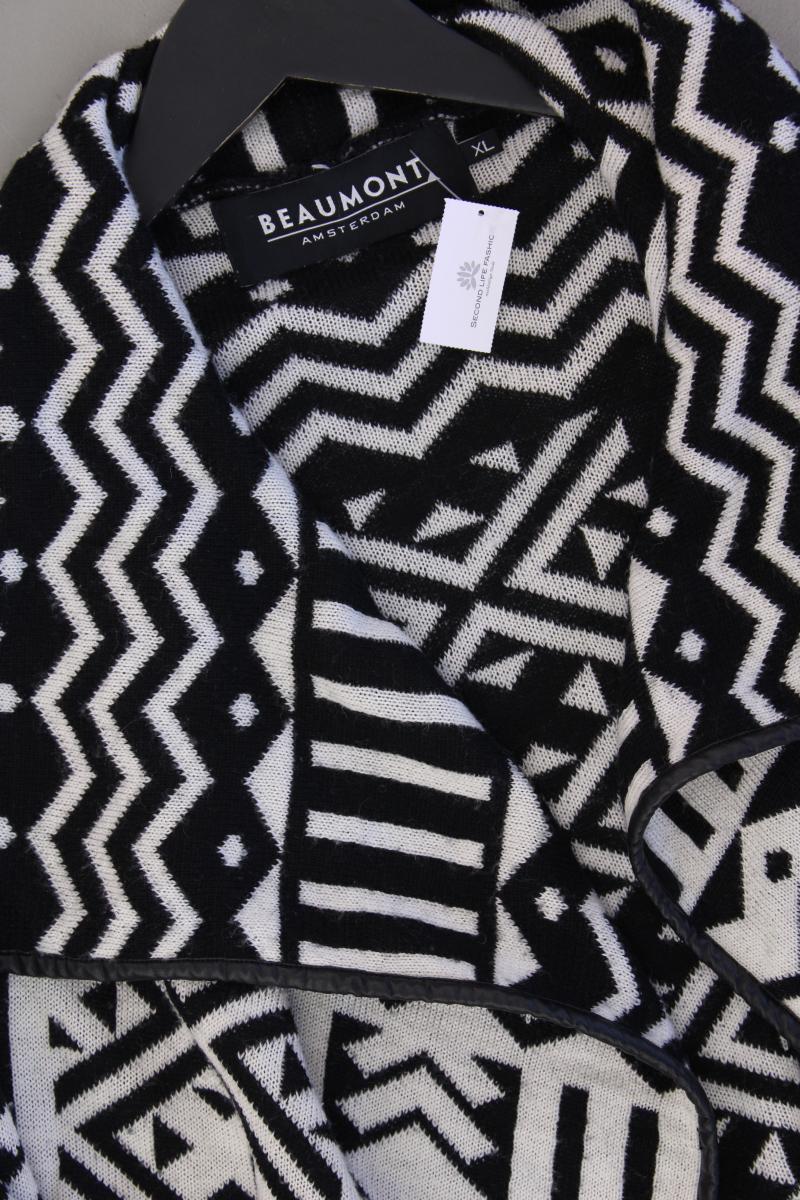 Beaumont Strickjacke Gr. XL geometrisches Muster Langarm schwarz aus Polyacryl - Image 2