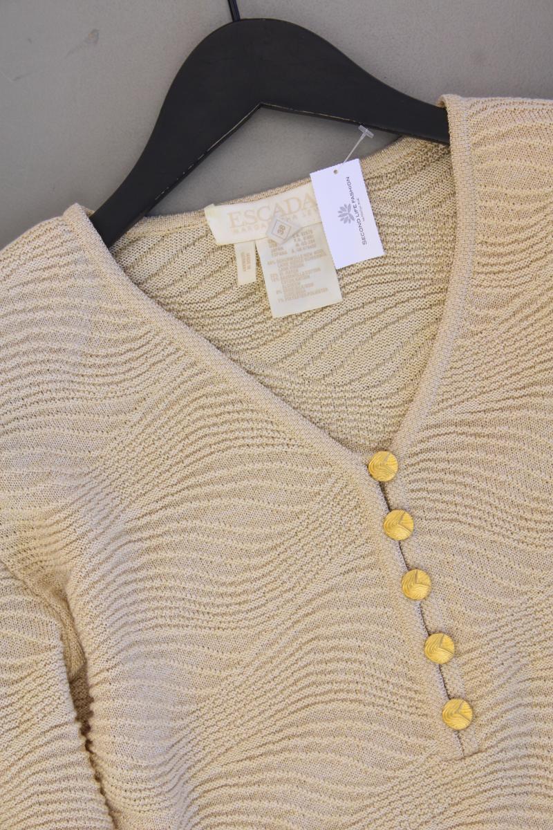 Escada Margaretha Ley Wollpullover Gr. 42 Vintage gold aus Schurwolle - Image 2