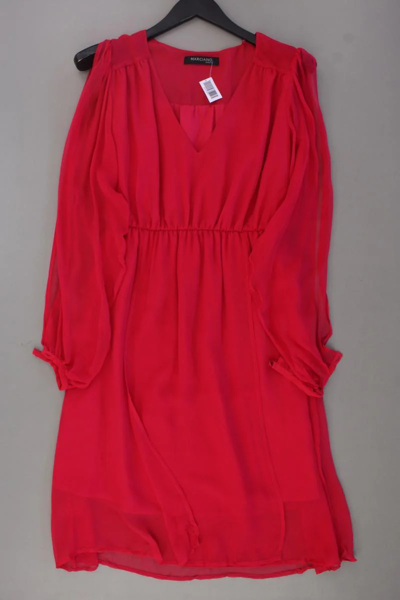 Marciano Guess Chiffonkleid Gr. 40 Langarm pink aus Seide