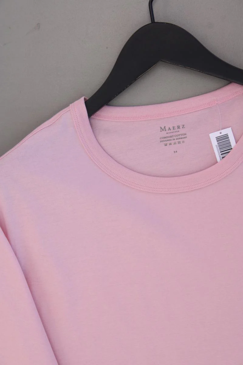 MAERZ München T-Shirt für Herren Gr. 54 neuwertig Kurzarm rosa aus Baumwolle - Image 2