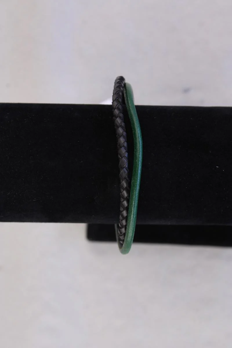 Armband schwarz aus Leder
