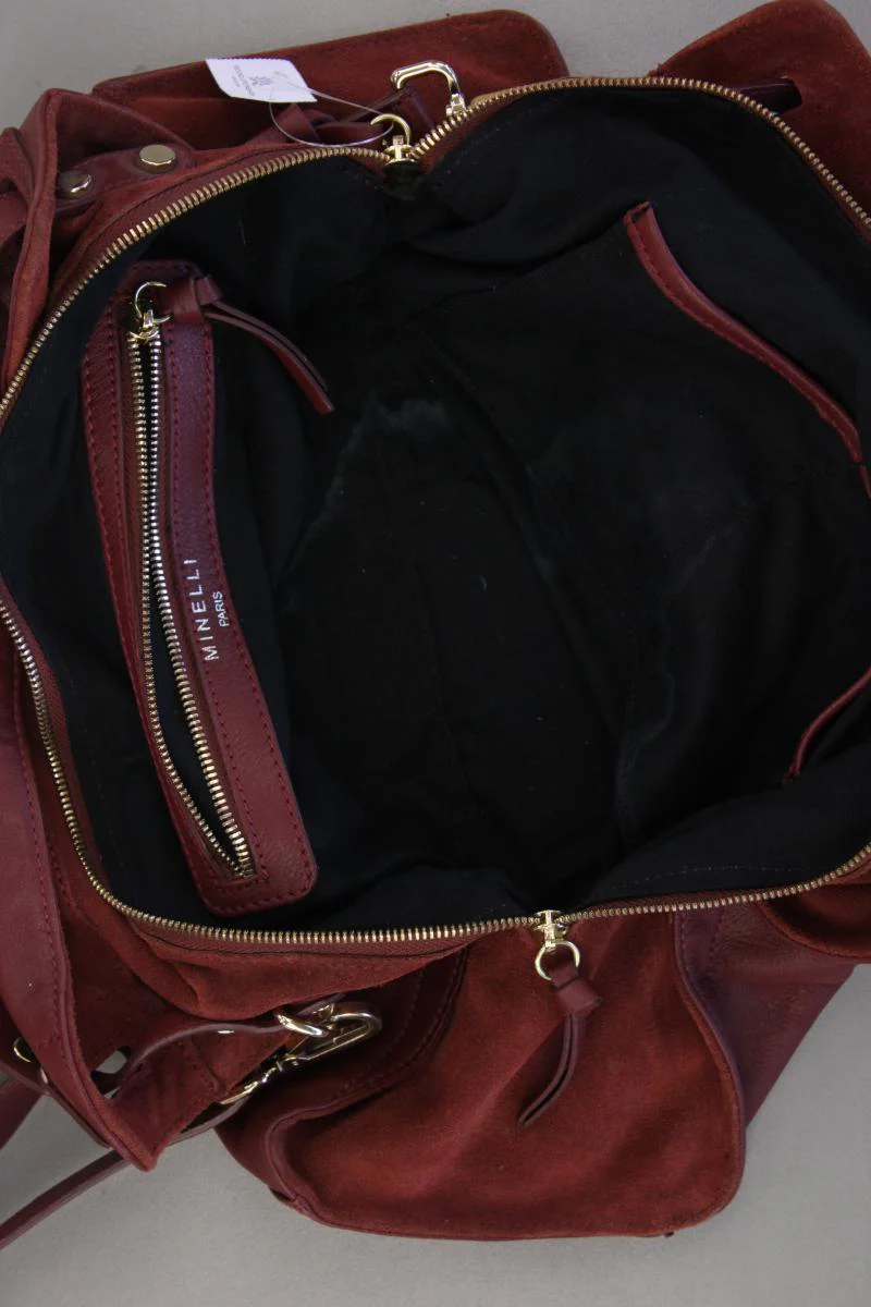 minelli Henkeltasche rot aus Leder - Image 3