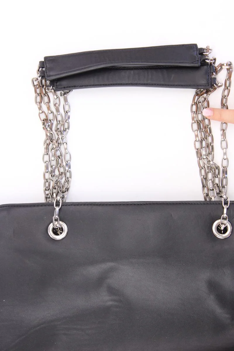 roccobarocco Schultertasche schwarz aus Kunstleder - Image 3