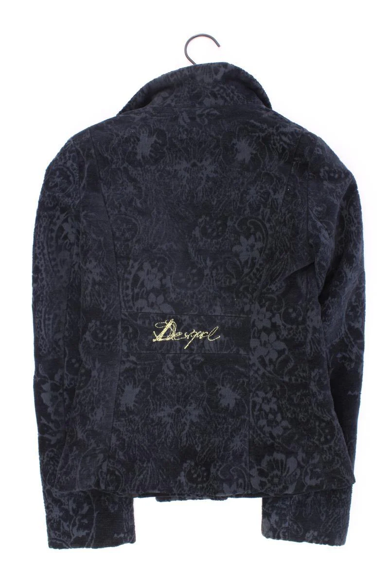 Desigual Slim Blazer Gr. 36 mit Blumenmuster schwarz aus Baumwolle - Image 3