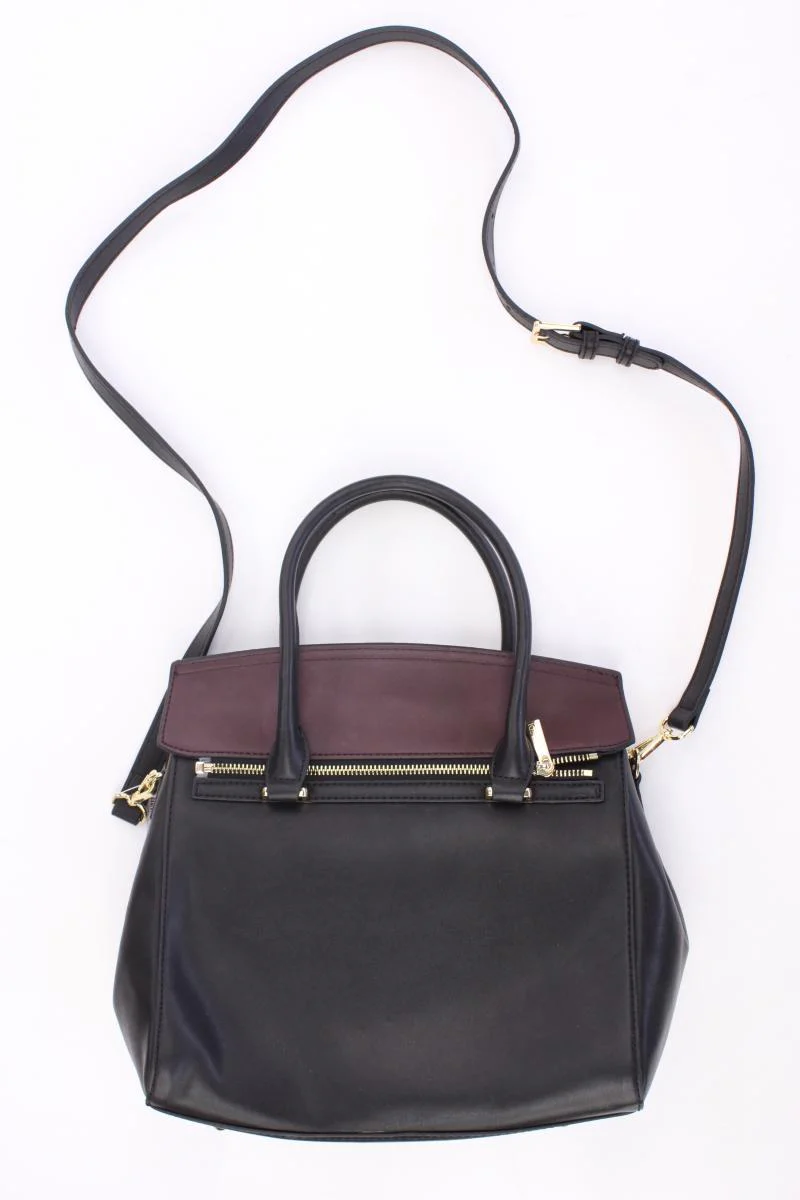L. Credi Tasche mit wechselnbaren Deckeln neuwertig schwarz aus Kunstleder - Image 4