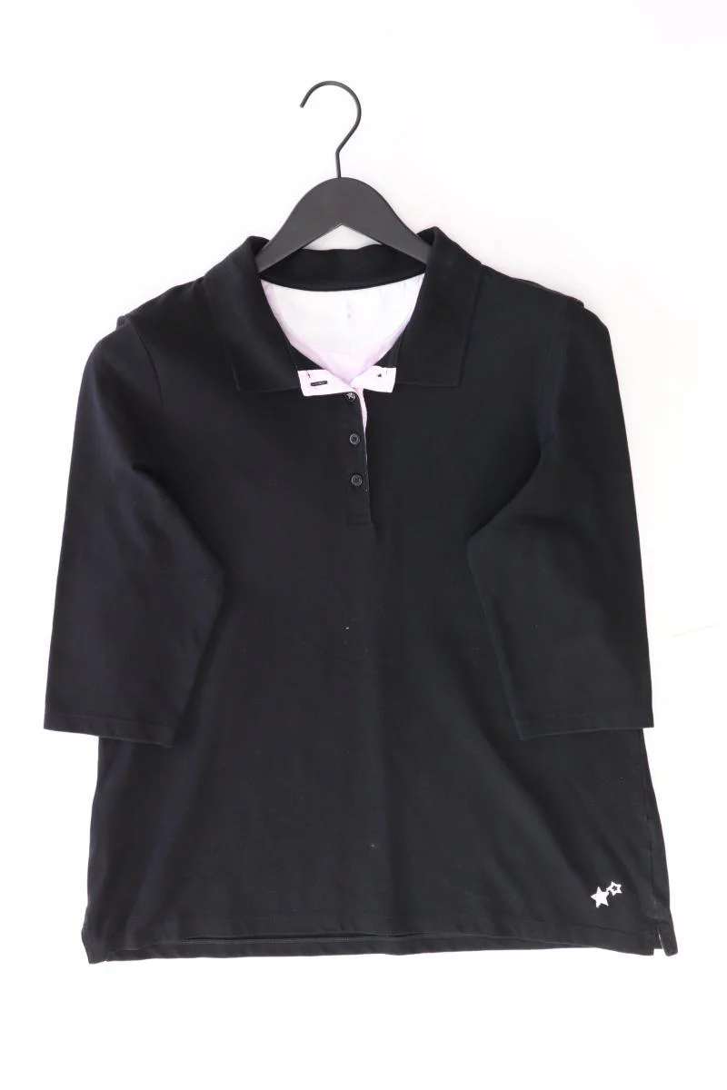 Christian Berg Poloshirt Gr. 46 3/4 Ärmel schwarz