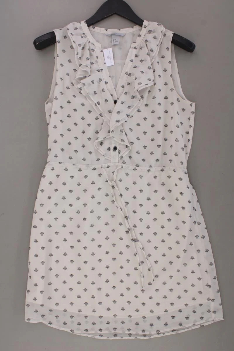 H&M Kleid Gr. 38 Ärmellos creme aus Polyester