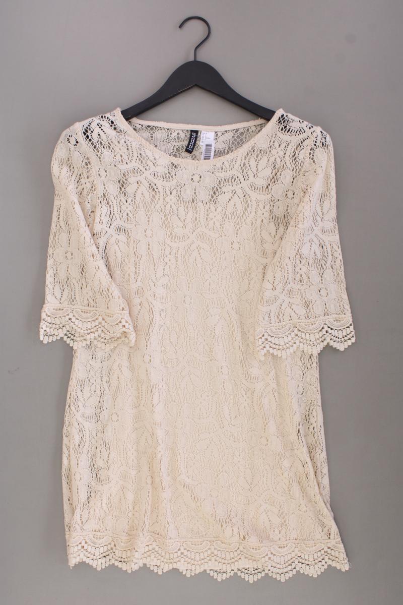 H&M Spitzenkleid Gr. 36 neuwertig 3/4 Ärmel creme aus Polyester