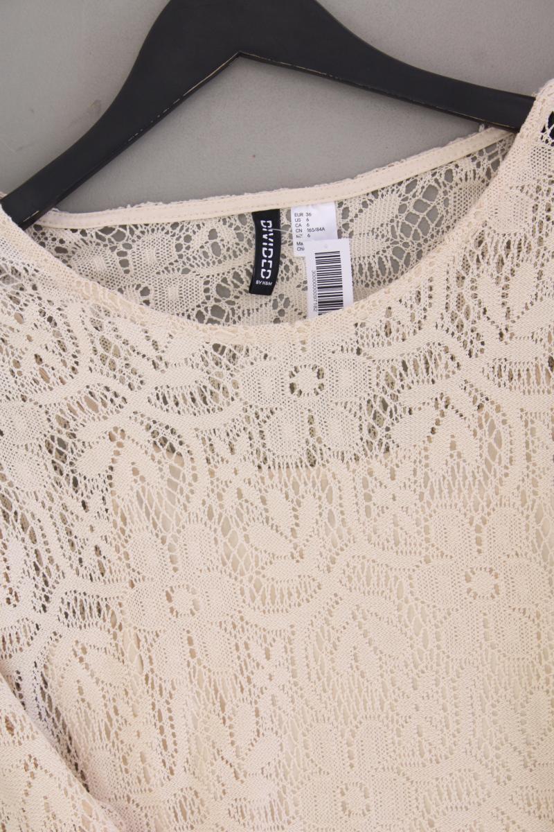 H&M Spitzenkleid Gr. 36 neuwertig 3/4 Ärmel creme aus Polyester - Image 2