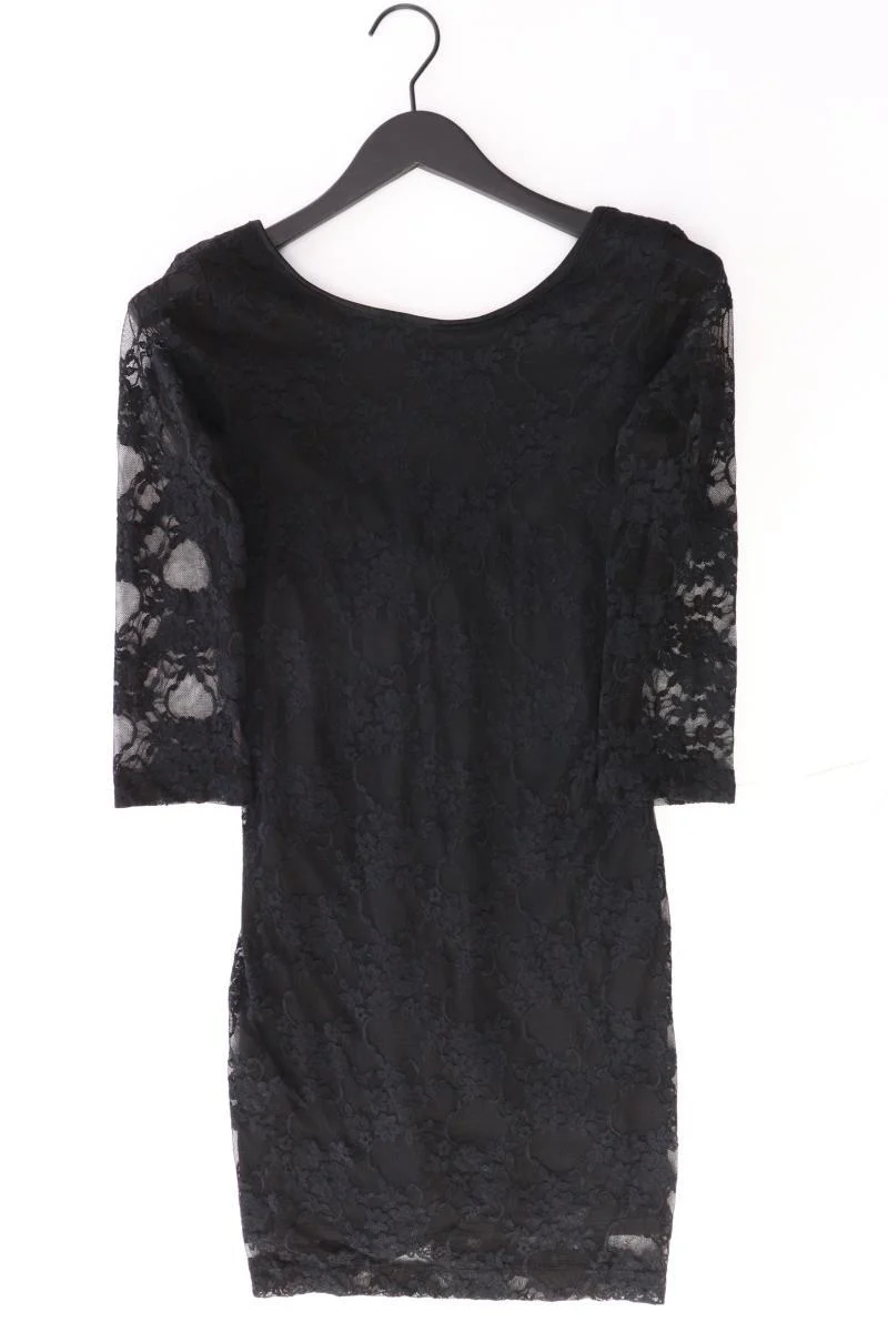 Spitzenkleid Gr. S 3/4 Ärmel schwarz aus Polyester